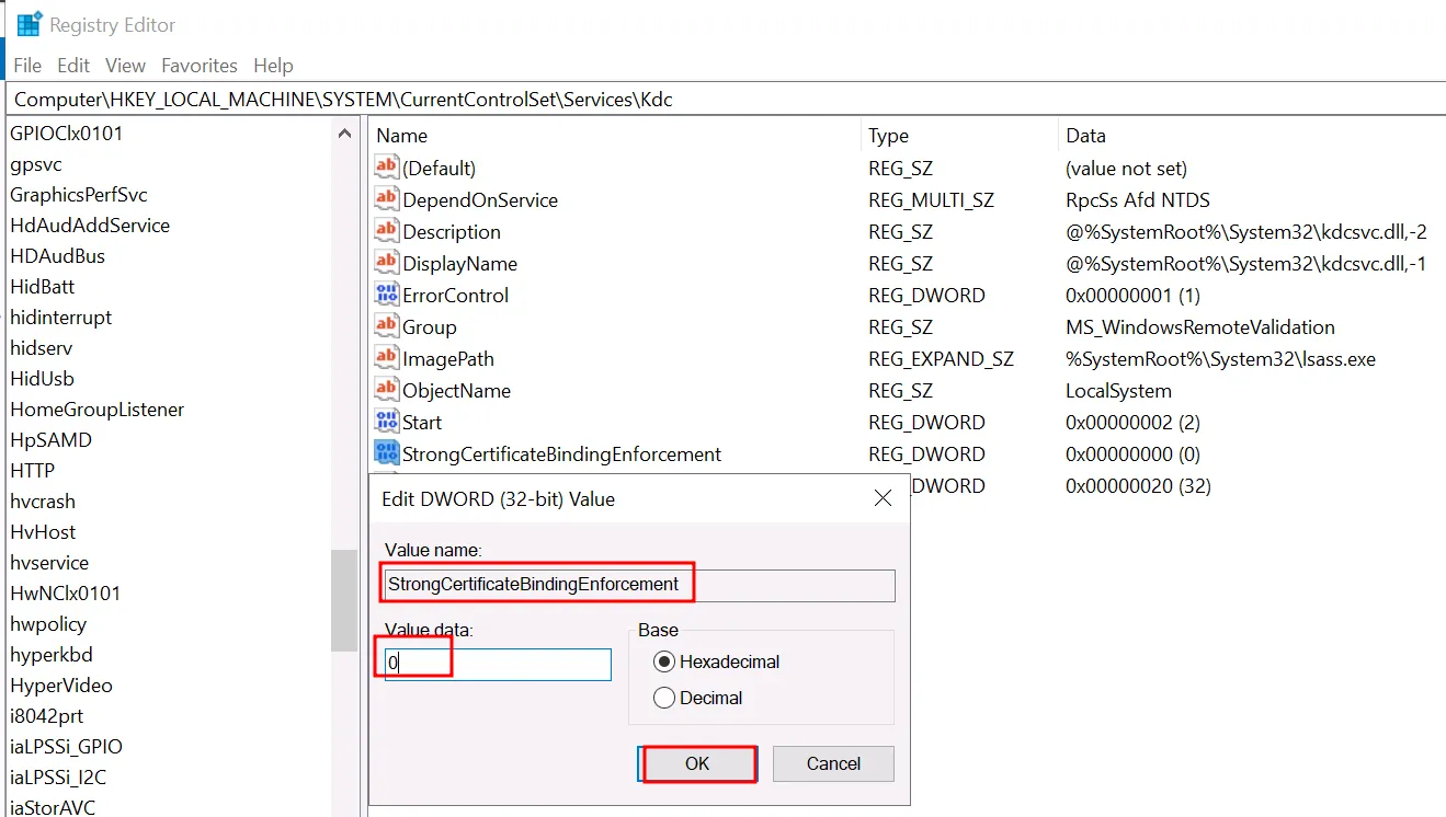 ADCS ESC10 Weak Certificate Mapping