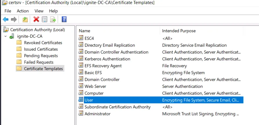 ESC6 Active Directory attack