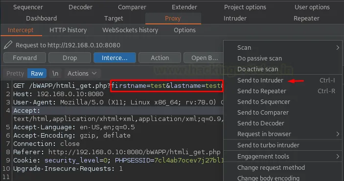 Burp Suite Active Scan