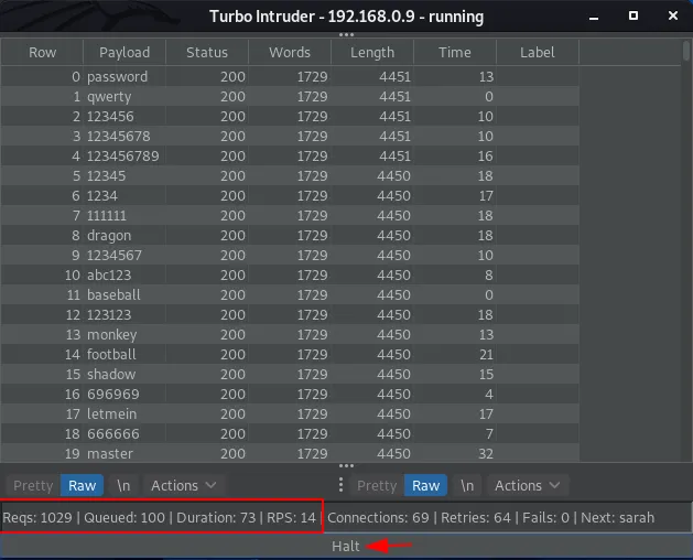 Burp Suite Turbo Intruder