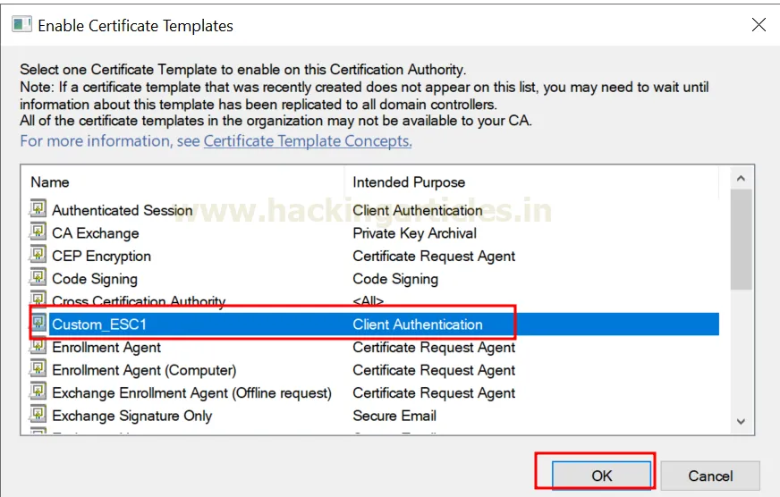 AD CS ESC1 Certificate Exploitation