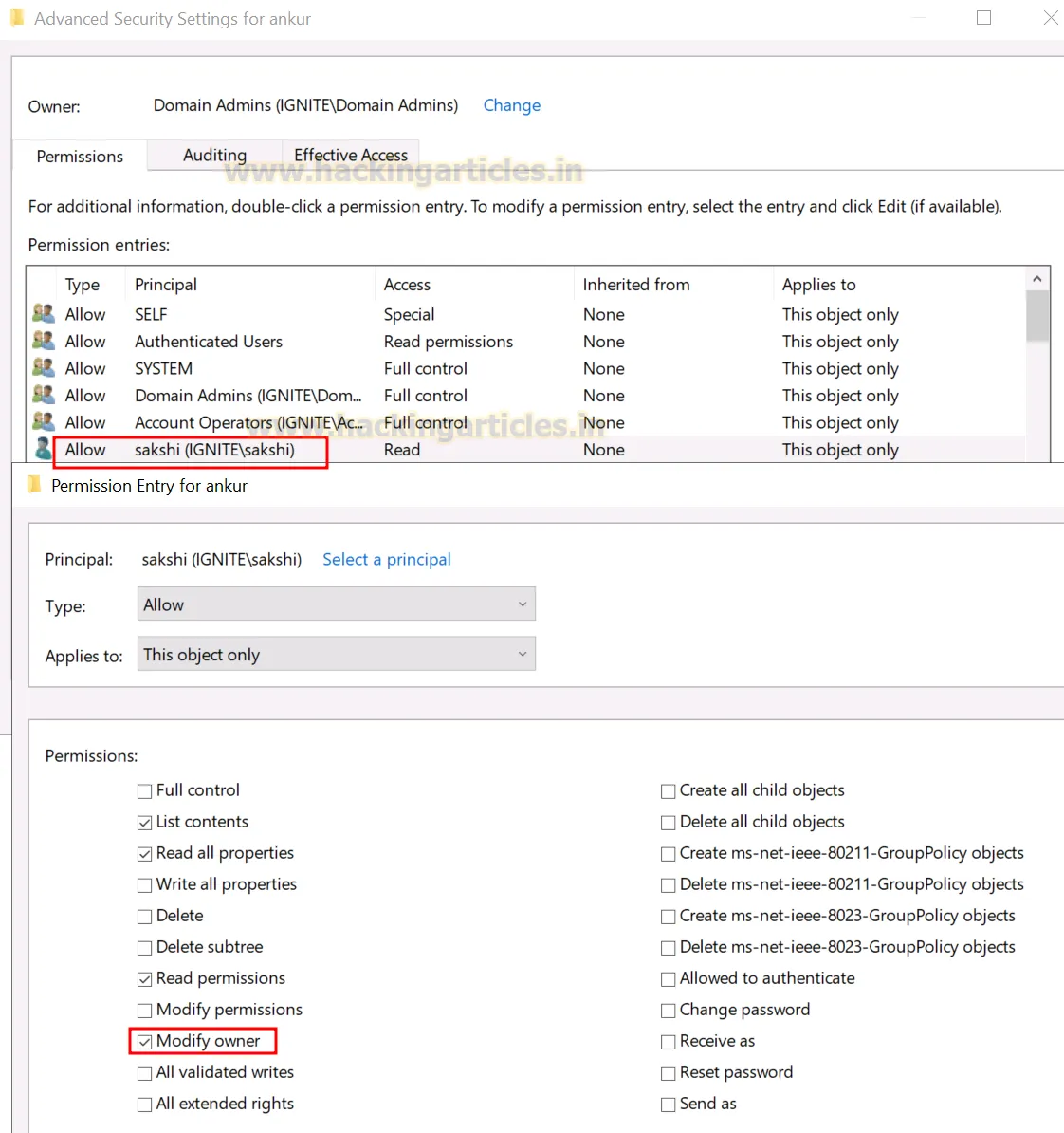 WriteOwner Active Directory Abuse