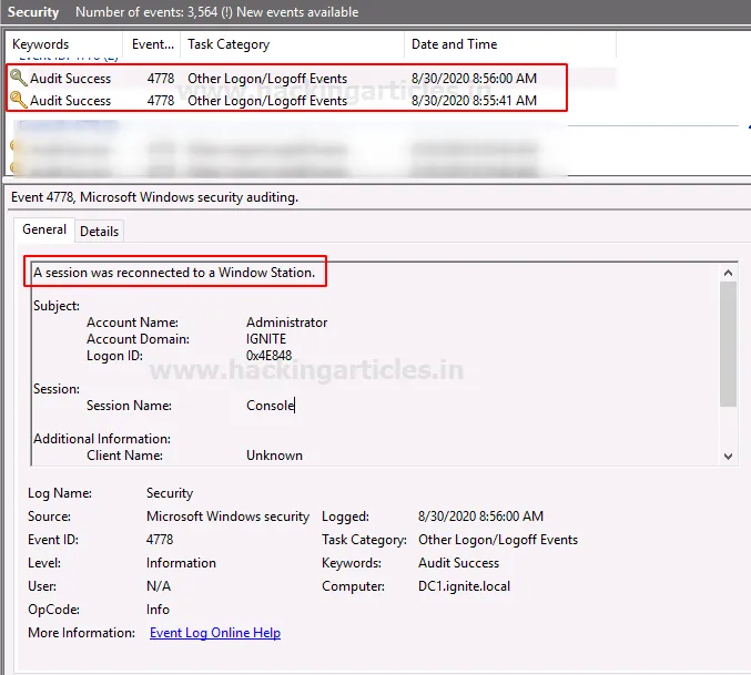 Windows Account Logon and Logon Events