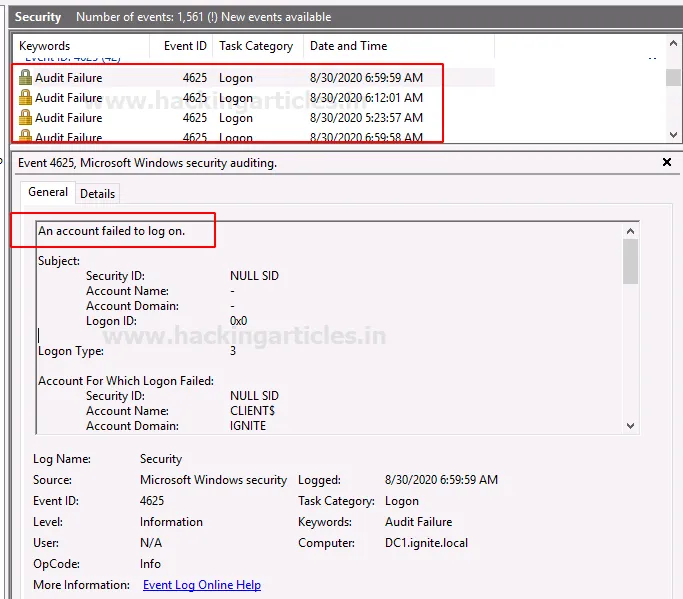Windows Account Logon and Logon Events