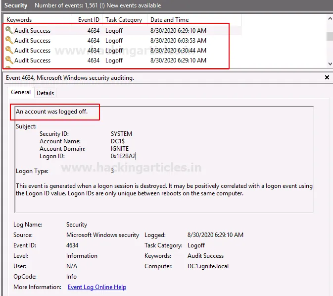 Windows Account Logon and Logon Events