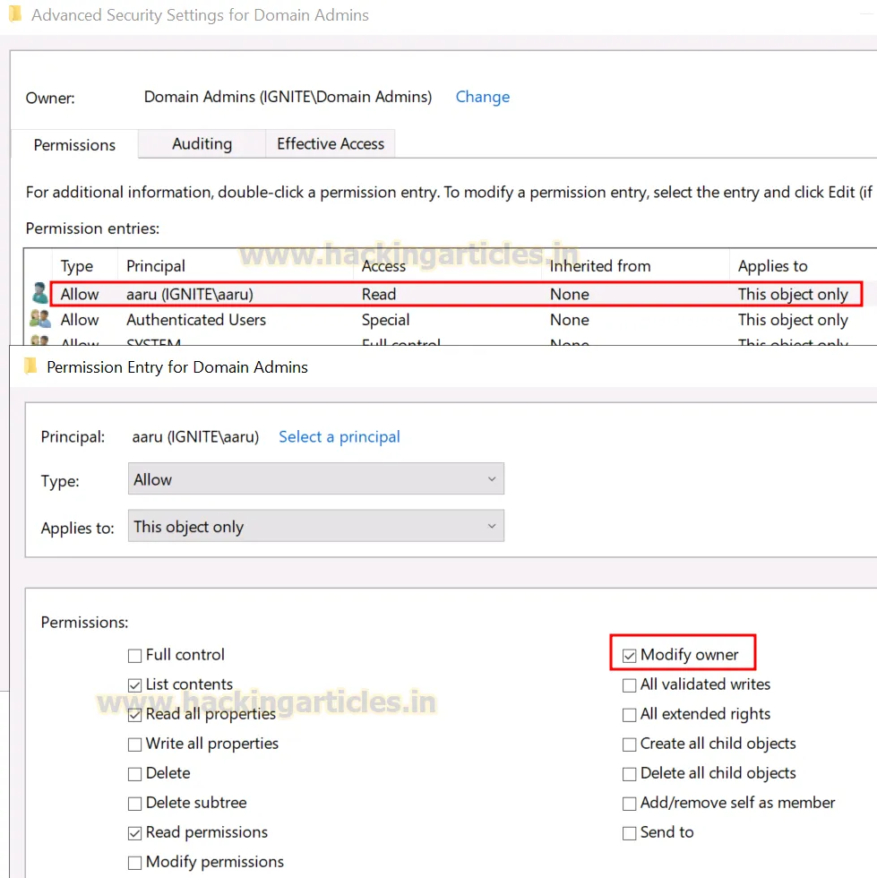 WriteOwner Active Directory Abuse