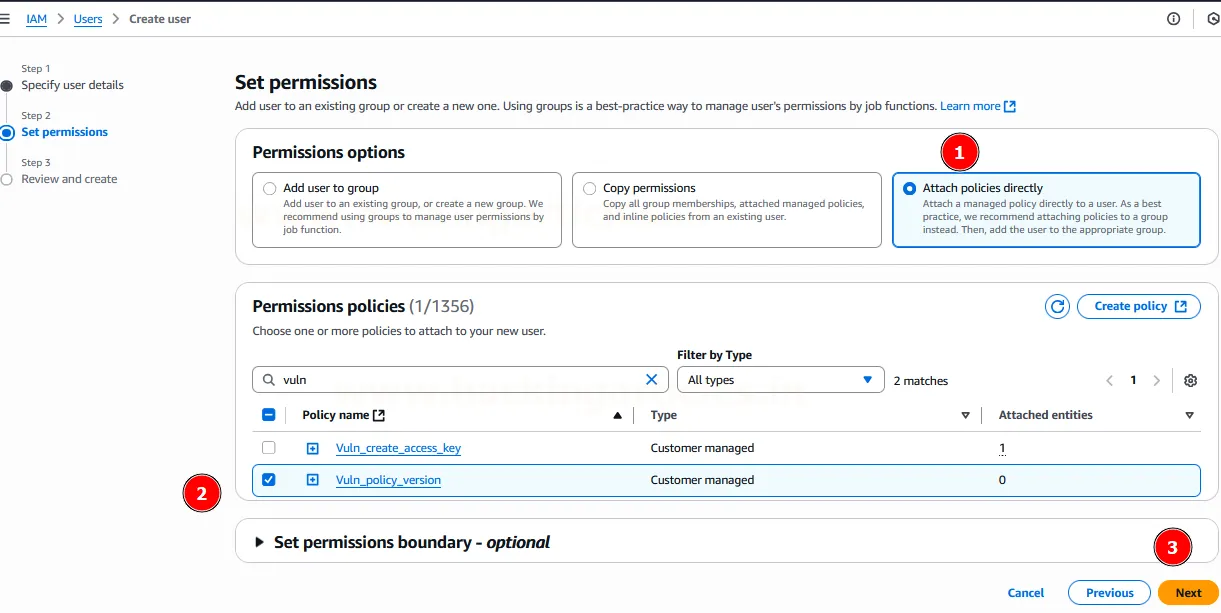 AWS IAM Policy Version Privilege Escalation